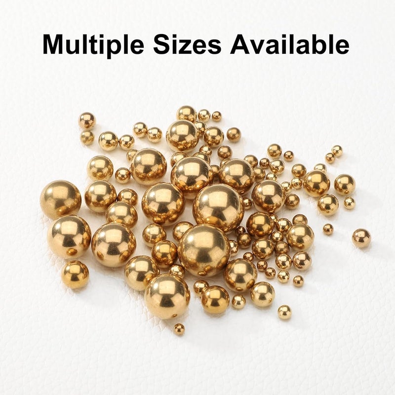 uxcell 12 Pcs 12 mm Bearing Balls H62 Brass G100 Precision Balls for Industrial Spheres, Machinery, Automotive, and DIY - Image 5
